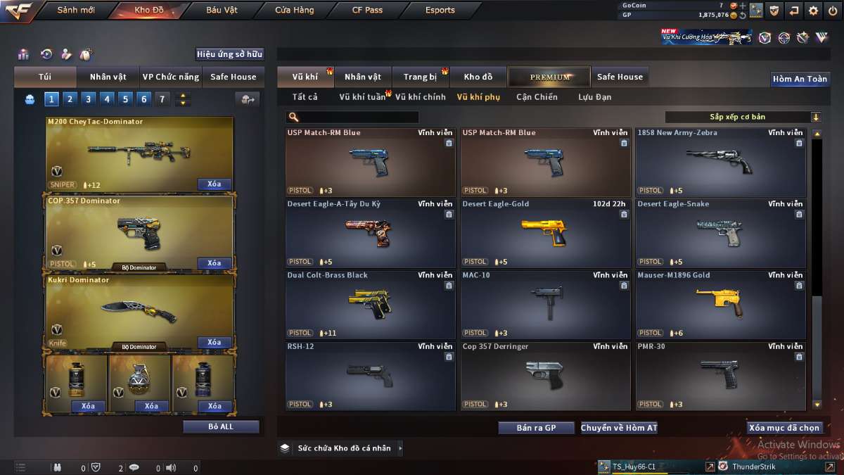 shop acc cf uy tin gia re